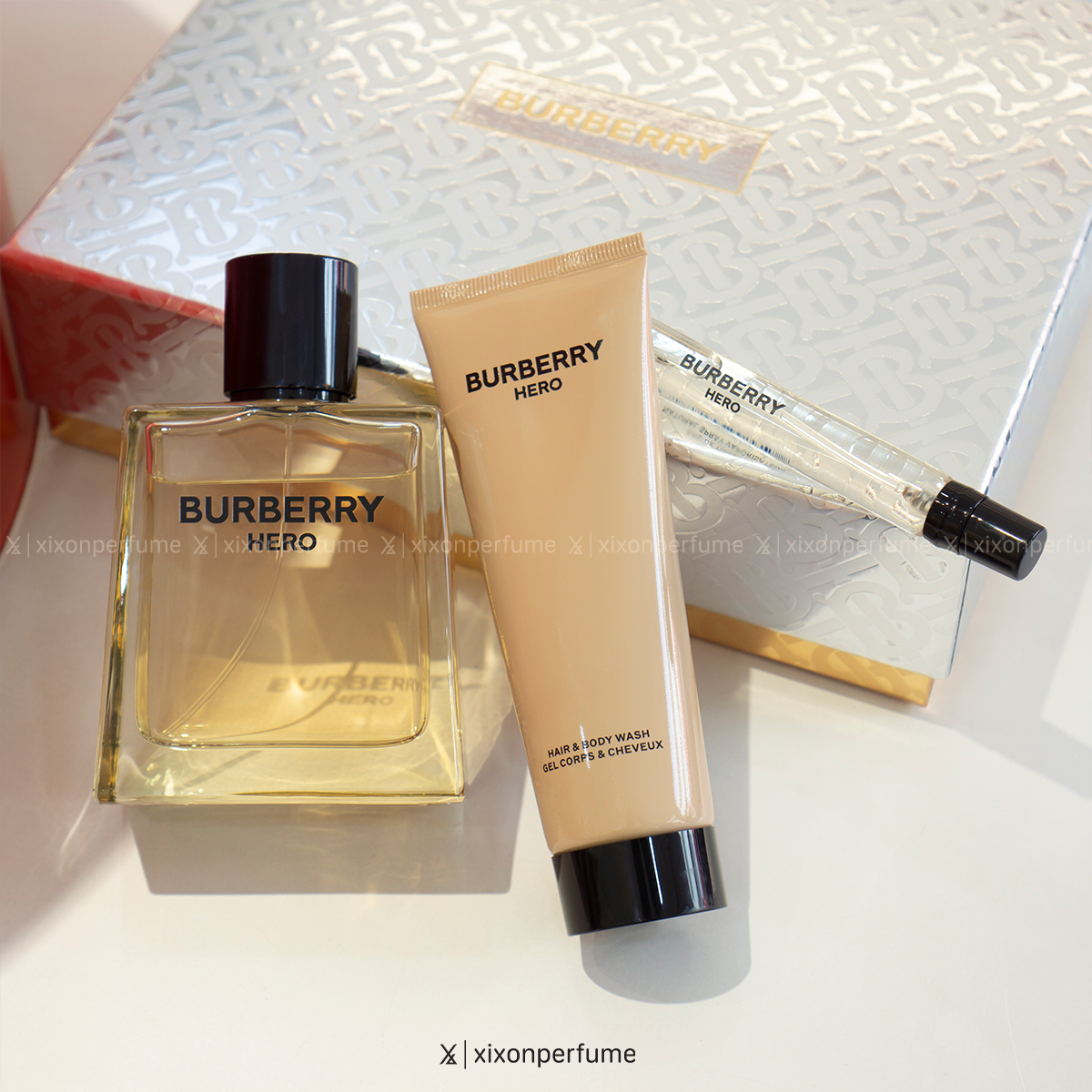 Nước hoa Set Burberry Hero EDT 100ml - Xixonshop