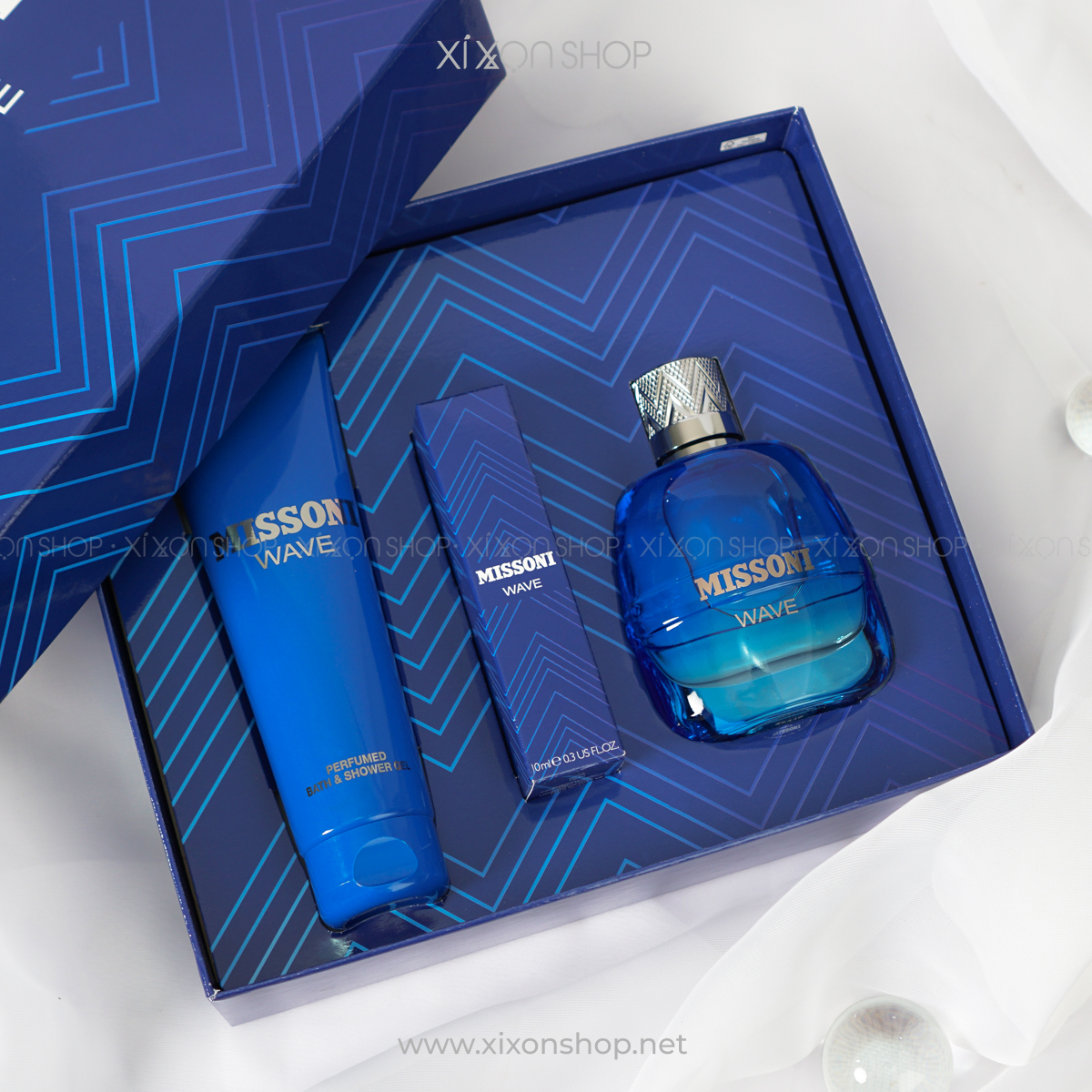 Giftset Missoni Wave Pour Homme EDT 100ml 10ml Shower Gel