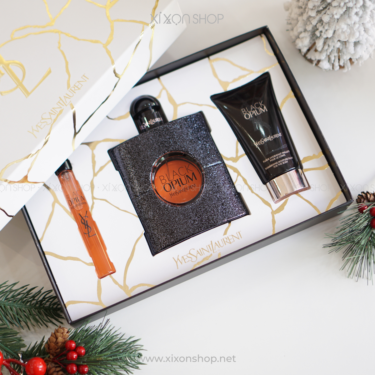 Black opium christmas outlet gift set